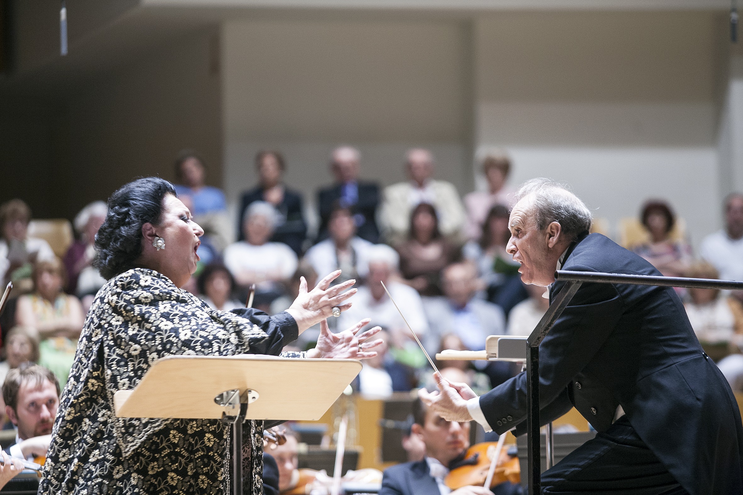 Montserrat Caballé y José María Cervera Collado