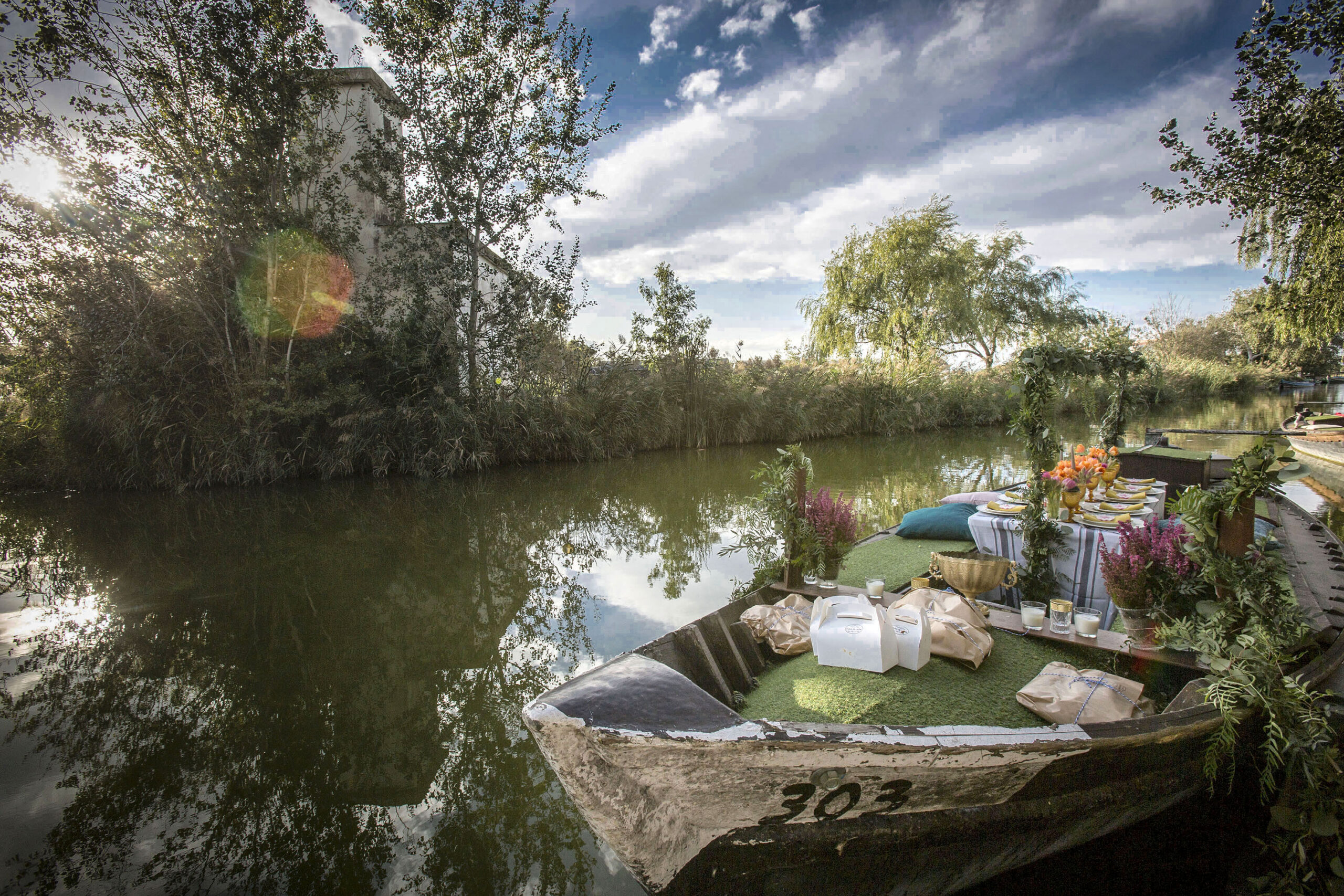 Paseo en barca por la Albufera, despedida de soltera